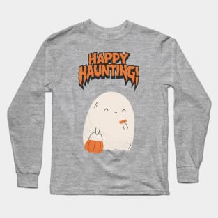 Halloween Happy Haunting Long Sleeve T-Shirt